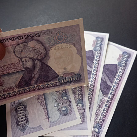 Escoines Koleksiyon 3996367e87dbb7d249 7.Emisyon 1.Tertip 1000 Türk Lirası E25 Seri takipli ÇİL