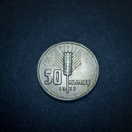 Escoines Koleksiyon 3996367eb6fa4e2c92 Gümüş 50 Kuruş 1935 ÇT+/ÇÇT eski gümüş para 6gram