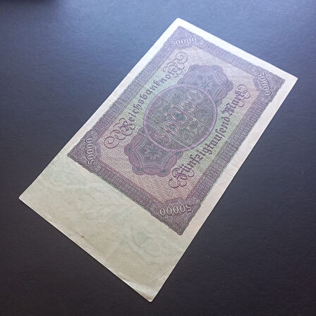 Escoines Koleksiyon 3996367f488da28d16 1922 Almanya 50000 Mark ÇT+/ÇÇT yabancı eski kağıt para