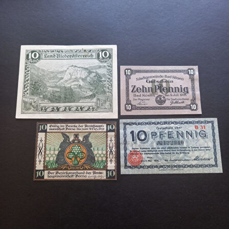 Escoines Koleksiyon 3996367f48a2cd0894 1918 - 1919 - 1920 Almanya Notgeld set ÇİL eski kağıt para
