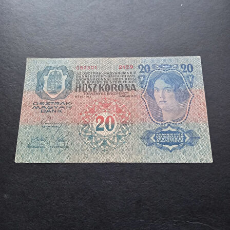 Escoines Koleksiyon 3996367f48abb5b22b 1923 Avusturya 20 Kronen ÇT+/ÇÇT eski yabancı kağıt para