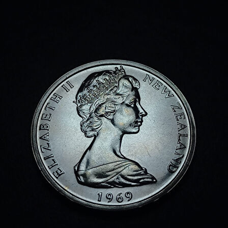 Escoines Koleksiyon 3996367f90a3046d5e 50cent PROOF 1969 Yeni Zelanda eski yabancı madeni para