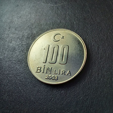 Escoines Koleksiyon 399636801559a18316 100 Bin Lira 2003 ÇA/ÇİL Eski Madeni Para