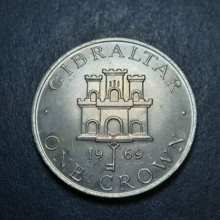 Escoines Koleksiyon 39963680162461081a 1969 1 Kron Cebelitarık ÇİL eski yabancı madeni para