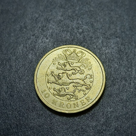 Escoines Koleksiyon 3996368016bdf8a3b3 2004 Danimarka 10 Kroner ÇÇT+ eski yabancı madeni para