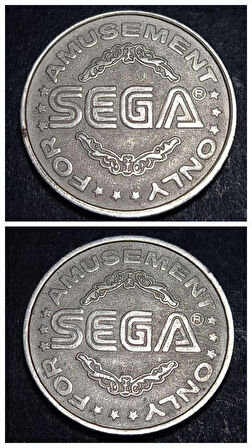 Escoines Koleksiyon 3996368016c36eb4c2 Sega Oyun Jetonu only for amusement eski jeton