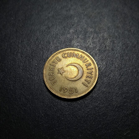Escoines Koleksiyon 3996368023d7317ce2 Değerli Sene ÇÇT+ 25 Kuruş 1951 Nadir/Az çıkar, madeni para