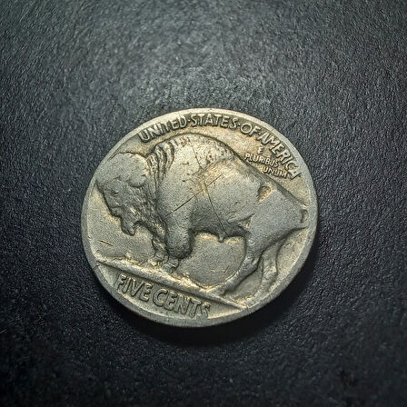 Escoines Koleksiyon 3996368076b7eb1010 1937 Buffalo 5Cent ÇÇT+ Eski Yabancı Madeni Para