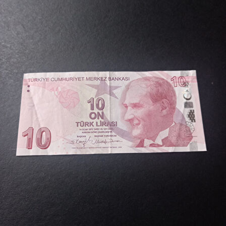 Escoines Koleksiyon 39963680c0f4254a15 9.Emisyon 10Türk Lirası Güzel Numara F377 404040