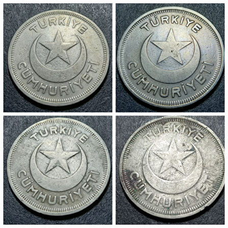 Escoines Koleksiyon 39963680e0ecd2d16f 1936/1937/1938/1939 10Kuruş takım ÇT/ÇÇT+ eski madeni para