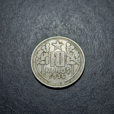 Escoines Koleksiyon 39963680e0ecd2d16f 1936/1937/1938/1939 10Kuruş takım ÇT/ÇÇT+ eski madeni para
