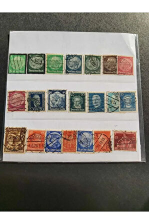 Escoines Koleksiyon 39963680e1b635c543 1923-1930 Almanya 21 adet riech dönemi pullar