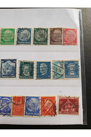 Escoines Koleksiyon 39963680e1b635c543 1923-1930 Almanya 21 adet riech dönemi pullar
