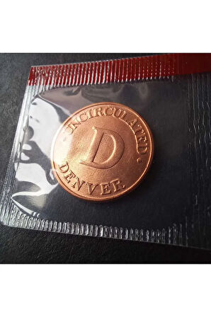 Escoines Koleksiyon 39963680e6e5dcba46 Denver Penny Jetonu/Nadir çil+ eski yabancı madeni para