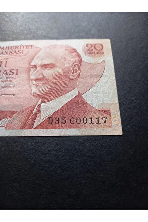 Escoines Koleksiyon 39963680e70b0a6689 6.emisyon 20Türk Lirası 000117 Ççt Eski Kağıt Para