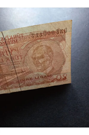 Escoines Koleksiyon 39963680e70b0a6689 6.emisyon 20Türk Lirası 000117 Ççt Eski Kağıt Para