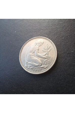 Escoines Koleksiyon 39963680e8b8eebe77 Almanya 50 pfennig (1987-G) Çil-Nadir çıkar Eski madeni para.