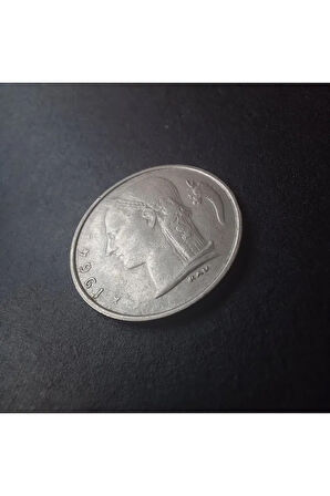 Escoines Koleksiyon 39963680e9c0c33f5f 1964 belçika 1frank ççt+ Hatalı Eski yabancı madeni para