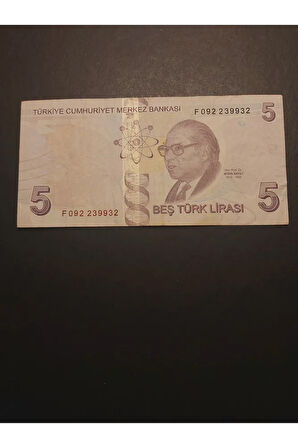 Escoines Koleksiyon 39963680eacced8f19 RADAR SERİ NUMARALI 5LİRA ÇT