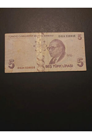 Escoines Koleksiyon 39963680ead4d4ec57 5TL TEMİZ+ TC kağıt para