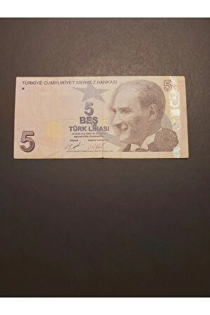 Escoines Koleksiyon 39963680ead4d4ec57 5TL TEMİZ+ TC kağıt para
