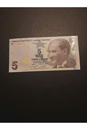 Escoines Koleksiyon 39963680eae6c1c5cb 5TL ÇÇT+ güzel numara TC kağıt para