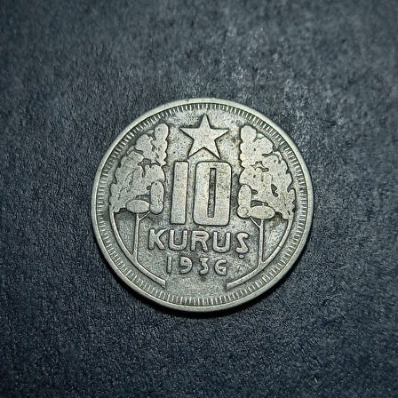 Escoines Koleksiyon 3996368168b611eb85 1936 10Kuruş (RR) Nadir çıkar ÇT/ÇT+ eski yerli madeni para