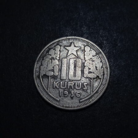 Escoines Koleksiyon 3996368168b611eb85 1936 10Kuruş (RR) Nadir çıkar ÇT/ÇT+ eski yerli madeni para