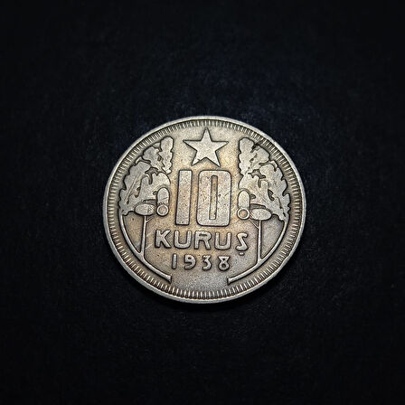 Escoines Koleksiyon 3996368168c43a9393 (1938) 10Kuruş 1938 ÇÇT+/CA eski madeni para