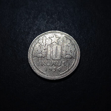 Escoines Koleksiyon 3996368168ec9065fe 10Kuruş 1936 (RR) Temiz/ÇT eski madeni para
