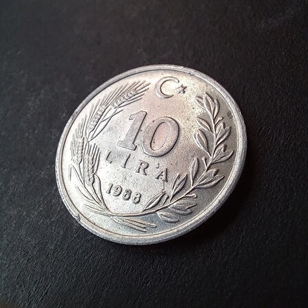 Escoines Koleksiyon 399636817b9a504611 1988 Alüminyum 10lira Çil eski madeni para