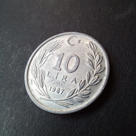 Escoines Koleksiyon 399636817d6dae55ae 1987 10lira Çil eski madeni para