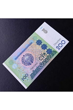 Escoines Koleksiyon 39963682a2cdb3d218 Özbekistan 200 Som ÇİL eski kağıt para