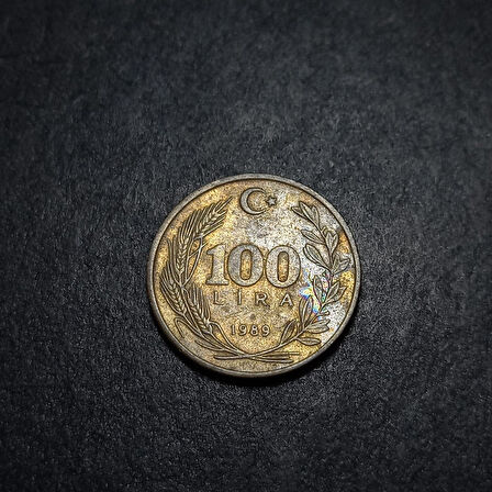 Escoines Koleksiyon 39963682a3412ada55 100Lira 1989 ÇÇT eski madeni para