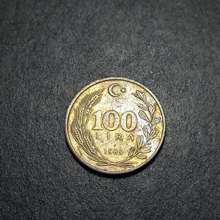 Escoines Koleksiyon 39963682a3412ada55 100Lira 1989 ÇÇT eski madeni para