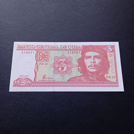 Escoines Koleksiyon 399636834d054ec690 2005 Küba 3 pesos ÇİL eski yabancı kağıt para