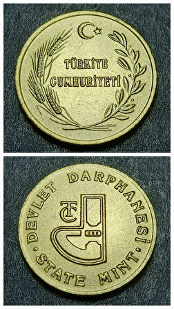 Escoines Koleksiyon 39963683a414281191 Darphane Tedavül Setinden Tarihsiz Darphane jetonu