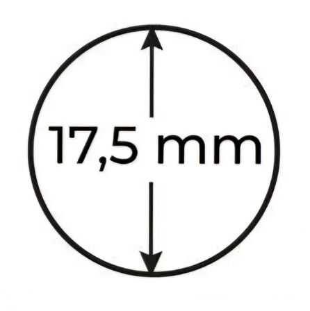 Escoines Koleksiyon 3996368437fa738fb2 Yapışkansız Karton Kapama 17,5 mm Madeni Para Kapaması 5 ADET