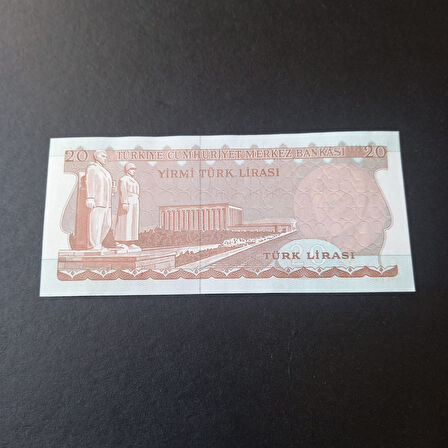 Escoines Koleksiyon 39963685477f59333a 6.Emisyon 3.Tertip F51 Serisi Çil 20Lira Eski kağıt para