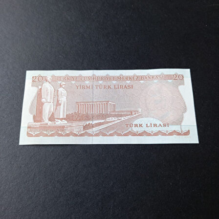 Escoines Koleksiyon 399636856c0919d0c2 6.Emisyon 3.Tertip G55 Serisi Çil 20Lira Eski kağıt para