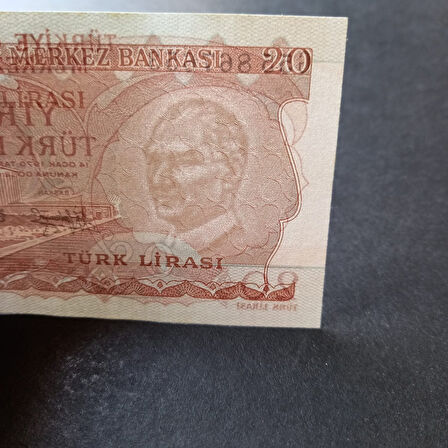Escoines Koleksiyon 399636856c0919d0c2 6.Emisyon 3.Tertip G55 Serisi Çil 20Lira Eski kağıt para