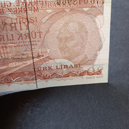 Escoines Koleksiyon 399636856c0fd88e07 6.Emisyon 2.Tertip E76 Serisi ÇA 20Lira Eski kağıt para