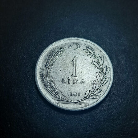 Escoines Koleksiyon 399636860a7b7313e5 1961 Akmonital 1 Lira Değerli Sene ÇT/ÇÇT Eski Madeni Para