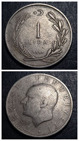 Escoines Koleksiyon 399636860aad3682dd 1957 Menderes 1Lira Haliye Eski Madeni Para