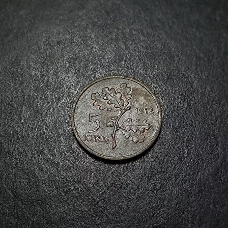 Escoines 399636873422b4da79 1972 Bronz 5Kuruş Para