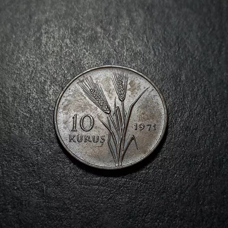 Escoines 39963687345abafed3 10 Kuruş 1971 Bronz Para