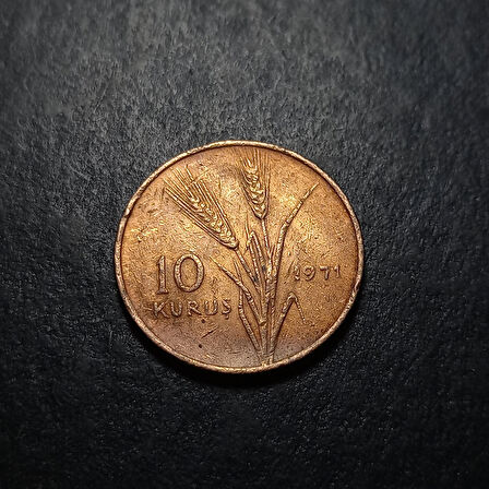 Escoines 39963687345dccb9a8 10Kuruş 1971 bronz çt Para