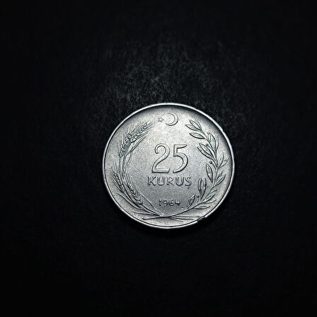 Escoines Koleksiyon 39963687afda069a53 1964 Akmonital 25Kuruş Eski Madeni Para