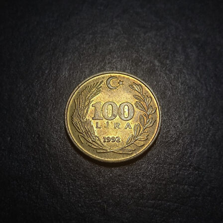 Escoines Koleksiyon 39963687b0c444c9fc 1992 Pirinç 100 Lira ÇA/ÇİL Eski Madeni Para