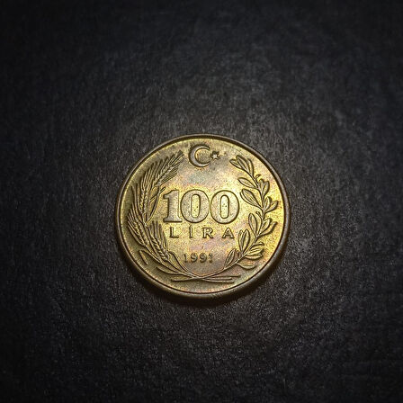 Escoines Koleksiyon 39963687b0c4cc98f3 1991 Pirinç 100 Lira ÇA/ÇİL Eski Madeni Para
